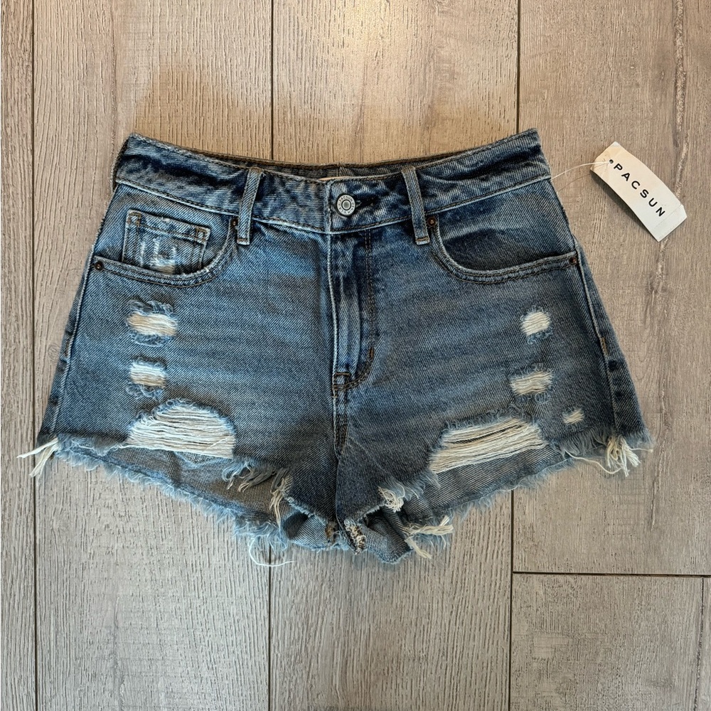 Denim PacSun High Rise Festival Shorts 🦋